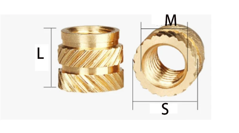 Brass hot staking inserts 1
