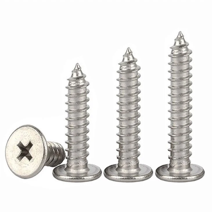 Stainless Steel Cross Thin Flat Head Tapping Screw